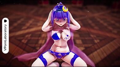 She fucks while dancing hot and sexy