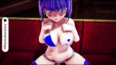 She fucks while dancing hot and sexy