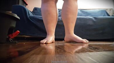 Mopping/Cleaning ASMR - Any Opportunity for My Foot Bitches to Drool Over My Feet Imagine What These Strong BBW Feet & Legs Can Do