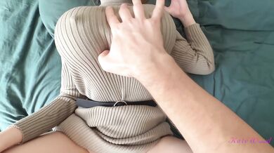 Horny wife likes to do it in the morning - Hot MILF HUGE tits