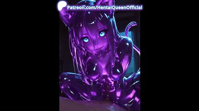 SLIME GIRL GETS HER TIGHT HOLES POUNDED UNTIL SHE MELTS IN CUM