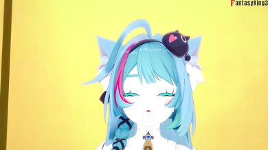 Mint cute blowjob | NTE | Full & POV on patreon: Fantasyking3