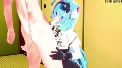 Mint cute blowjob | NTE | Full & POV on patreon: Fantasyking3