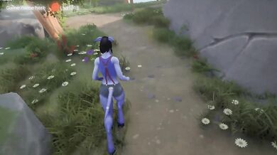 The goblin's dirty cock was in the noble, innocent pussy of the princess girl. 3D