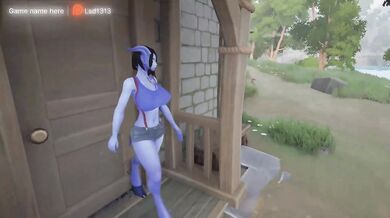 The goblin's dirty cock was in the noble, innocent pussy of the princess girl. 3D