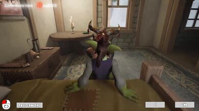 The goblin's dirty cock was in the noble, innocent pussy of the princess girl. 3D. part 2
