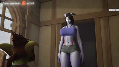 The goblin's dirty cock was in the noble, innocent pussy of the princess girl. 3D. part 2