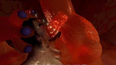 Tali's pussy and ass crave the cocks of a huge slug and impales herself on it with all her might