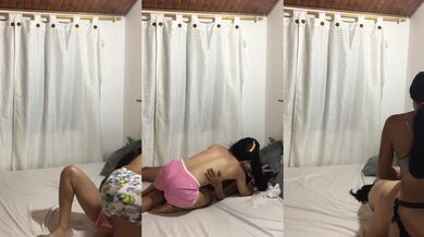 LESBIANS SCISSOR RUB THEIR VAGINALS.