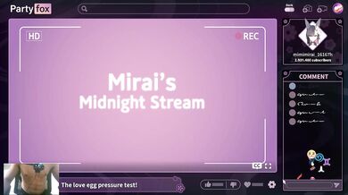 MASTURBATING A SEXY ASIAN KITSUNE - MIRAI MIDNIGHT STREAM