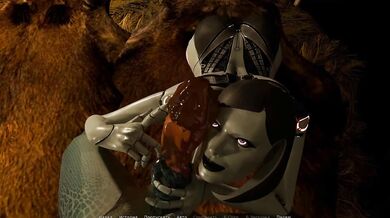 These lustful monsters have entered mating season and have found a female to impregnate.