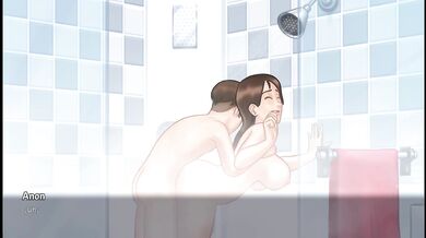 Hot stepmom provokes her favorite collagen to fuck her doggy-style in the bathroom - summertime saga