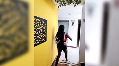 Sneaky link with a dark skin ebony baddie - Motel Sessions E2