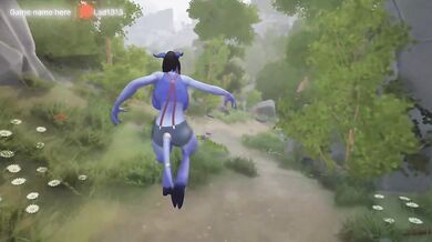 A tauren's huge penis penetrates a draenei girl's tight ass. Hentai Game Animation