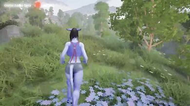 A tauren's huge penis penetrates a draenei girl's tight ass. Hentai Game Animation