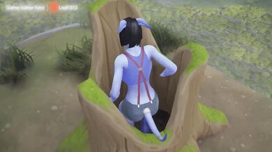 A tauren's huge penis penetrates a draenei girl's tight ass. Hentai Game Animation