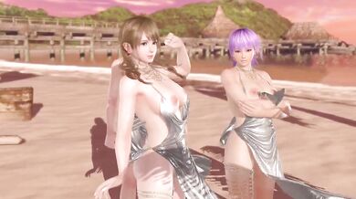 Dead or Alive Xtreme Venus Vacation Monica Tina and Ayane Soiree Dress Nude Mod Fanservice Appreciation