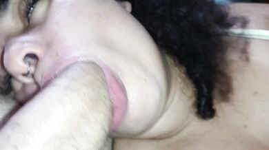 big thick facial cumshot and on big lips, facial handjob