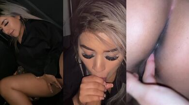 Blonde girl Naty Delgado fuck me in the car when we knew the city - Brian Evansx