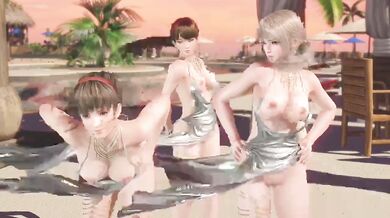 Dead or Alive Xtreme Venus Vacation Hitomi Leifang and Amy Soiree Dress Nude Mod Fanservice Appreciation