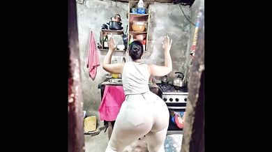 Big Ass white jeans ignites steamy scene