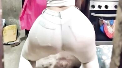 Big Ass white jeans ignites steamy scene
