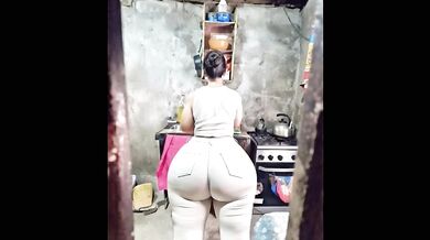 Big Ass white jeans ignites steamy scene
