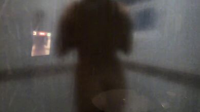 We finished having sex and she's still touching herself in the shower