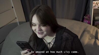 Porn story - Stella smirks with mischief while fucking her boyfriend with a strap-on