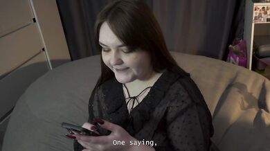 Porn story - Stella smirks with mischief while fucking her boyfriend with a strap-on