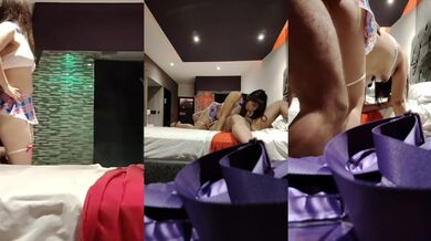 Naughty Schoolgirl Hotwife Gets Fucked by Lover in Motel - Sending to Cuckold Husband - AMANDY LUST - FULL MOVIE