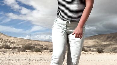 SUNSHINE_NUDE SHOCKS PUBLIC WITH URGENT OUTDOOR WETTING PANTS