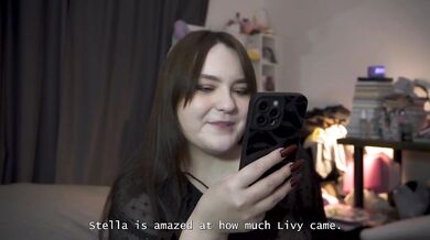 Porn story - they share a cum-filled kiss together after a sweet pegging