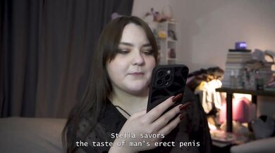 Porn story - they share a cum-filled kiss together after a sweet pegging