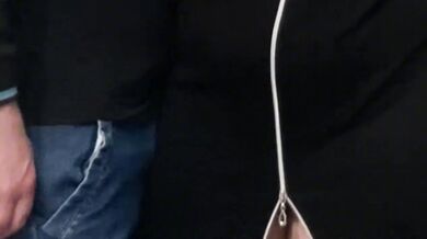 Fingering Slut's Pussy in Public Subway