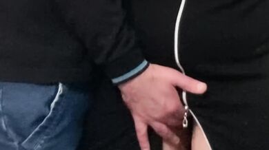 Fingering Slut's Pussy in Public Subway