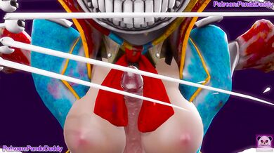 Poppy Playtime bunny suit 3D hentai animation - big tits Prototype Bunny Suit Blow Job for her boss hentai by PandaDaddy