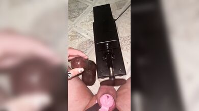 locked up, teasing myself… my balls didn’t know what hit them