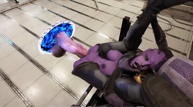 The witch opened a portal and a huge mutated dick came out and fucked their asses. part 2