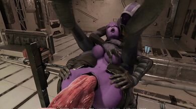 The witch opened a portal and a huge mutated dick came out and fucked their asses. part 2