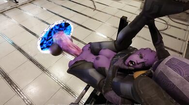 The witch opened a portal and a huge mutated dick came out and fucked their asses. part 2