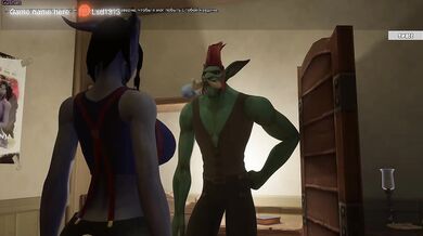 Troll's dick is much bigger so she sat on it with her ass