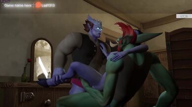 Troll's dick is much bigger so she sat on it with her ass