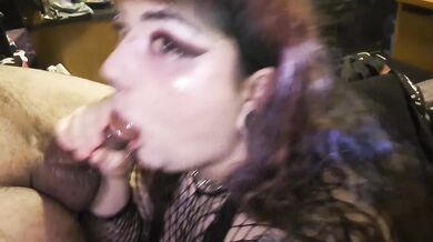 {4K} BBW Baddie Looks Cute For The Cam While Sucking Thick BBC