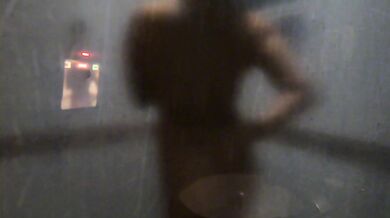 She showers after having rough sex - behind the scenes