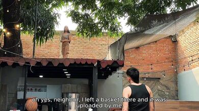 I CAUGHT MY COLOMBIAN NEIGHBOR UP STEALING THE MANGOES FROM MY TREE and we ended up fucking in the yard! - SPACE PRODUCTIONS