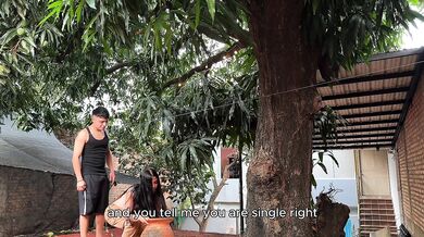 I CAUGHT MY COLOMBIAN NEIGHBOR UP STEALING THE MANGOES FROM MY TREE and we ended up fucking in the yard! - SPACE PRODUCTIONS