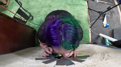 goth teen visits gloryhole leaves with mouthful