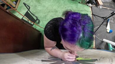 goth teen visits gloryhole leaves with mouthful