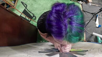 goth teen visits gloryhole leaves with mouthful
